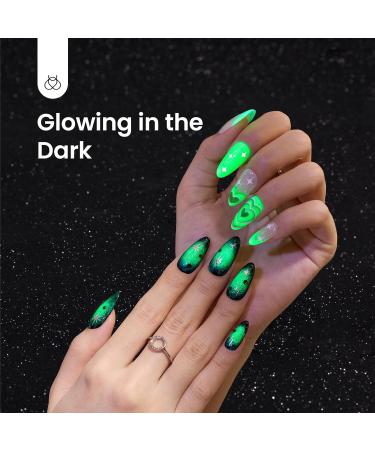 Beetles Glow in the Dark Green Gel Polish 15ml - Fall/Winter Nail Art Manicure - Buy Online on GoSupps.com