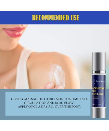 JeaKen - Vegan Coenzyme Q10 Firming Lotion - Anti-Age Formula for Wrinkles - Hydrating Body Care for Men & Women - Ideal for Very Dry Skin - 50ml - Buy Online on GoSupps.com