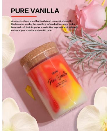 IZIDDO Vanilla Scented Candles - Handmade Tie-Dye 8oz Sunset Red for Home Decor & Gifts for Women and Men - Buy Online on GoSupps.com
