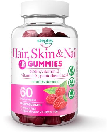 Steph's Pantry Biotin Gummies - Gorgeous Hair, Skin & Nails - Gluten, Nut Free - Non-GMO - Plant Based Pectin - 2 Pack - Buy Online on GoSupps.com