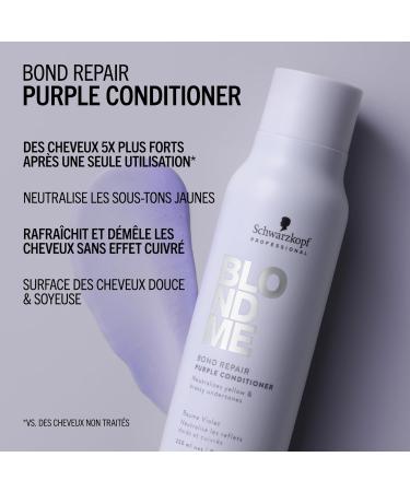 Schwarzkopf Professional BLONDME Bond Repair Purple Conditioner Apr s Shampooing Neutraliser Sous Tons Jaunes Cheveux Color s claircis D color s Profond ment Nourrissant Et D m lant 250 ml - Buy Online on GoSupps.com