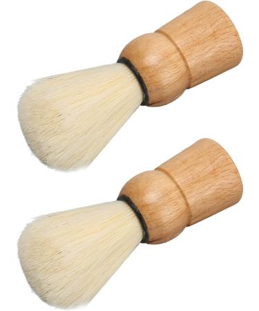 Professional Wooden Handle Shaving Brush for Men - Synthetic Razor Brush for Salon & Home Use - Buy Online on GoSupps.com