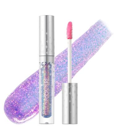 FOCALLURE Glitter Liquid Lipstick Hydrating Moisturizing Lip Gloss for Women Sparkly Shimmer Lip Makeup Long Lasting Lightweight Formula for Lip Color and Shine Last Match BL05 Last Match