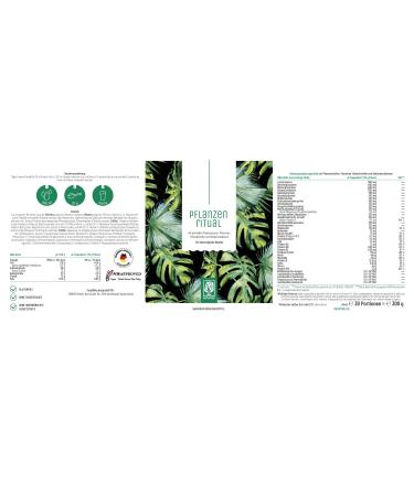 NaturTreu Superfood Powder | Vegan Plant Ritual - 300g Smoothie & Greens Powder with Wheat Grass Barley Grass Lucuma Maca Spinach Moringa & Probiotics - Buy Online on GoSupps.com