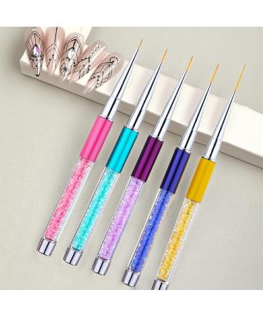 FIOERDTUIE Nail Brush Nails Painting Tool Convenient Fingernail Art Brushes DIY Decoration Accessory Fingernails Pens for Salon Dark blue - Buy Online on GoSupps.com