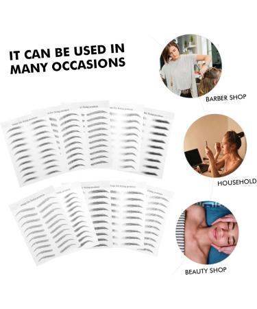 FOMIYES 30 sheets False Eyebrows Hair-like Eyebrow D Sticker Waterproof Imitation Stickers Temporary Brow 1 count (Pack of 1) Blackx3pcs - Buy Online on GoSupps.com