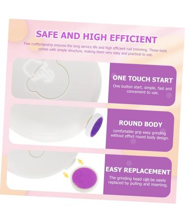 Beatifufu 1 Set Nail Pedicure Tool Safe Adults Nail Kit Electric Nail Sharpener Electric Nail Trimmer Safe Nail Trimming Tool Nail Trimmer Safe Nail Polishing Accessory 7X7X3CM White - Buy Online on GoSupps.com
