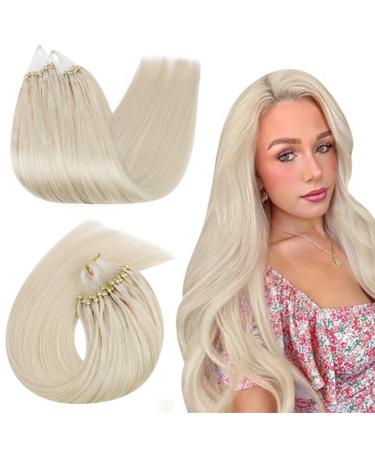 Ugeat real hair extensions microring white blonde microring extensions real hair blonde microring hair extensions 55cm micro loop extensions real hair loosener 50g 50 strands 55 cm 1. microring #60A - Buy Online on GoSupps.com