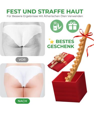 Premium Beech Wood Fascia Roller & Massage Scooter | Muscle Relaxation Body Shaping & Anti-Cellulite Gua Sha Tool - Buy Online on GoSupps.com
