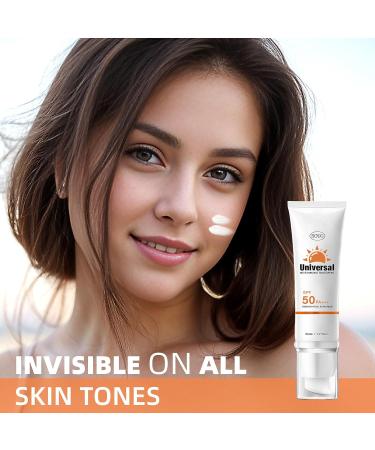 Universal Sunscreen SPF 50 PA+++ | Non-Sticky Color Protector UV Defense for All Skin Types | 2-Piece Set - Buy Online on GoSupps.com