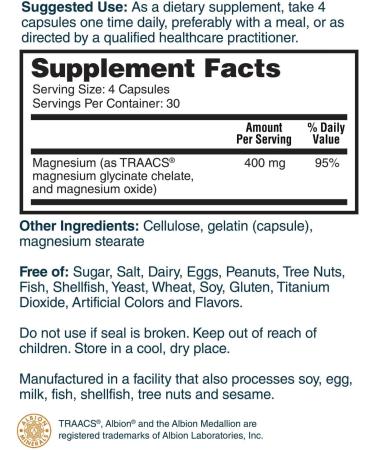 Nature's Lab Gold Magnesium Glycinate 400mg | Cardiovascular Support | Muscle & Nerve Function | 120 Capsules - Buy Online on GoSupps.com