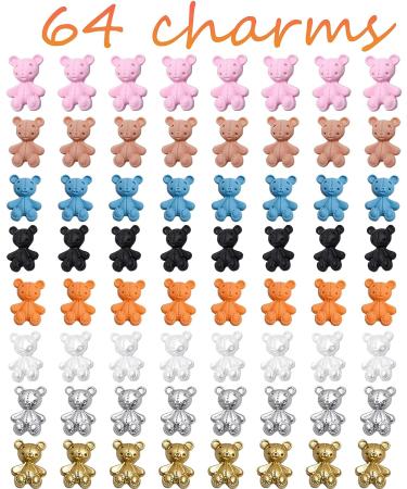 YOSOMK 64 PCS 3D Bear Nail Art Charms Resin | Cute Kawaii Nails Supplies - Buy Online on GoSupps.com
