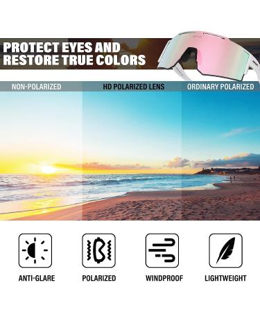 ALSUZYIOT Polarized Sunglasses - UV400 Windproof Cycling Goggles for Men and Women - Ideal for Golf, Baseball, Driving, Fishing - Buy Online on GoSupps.com