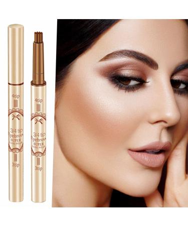 Brow Chow Warm Eyebrow Pen | Microblading Pencil with Micro Fork Tip | Natural Looking Brows | Glow in The Dark Eyeliner - Buy Online on GoSupps.com