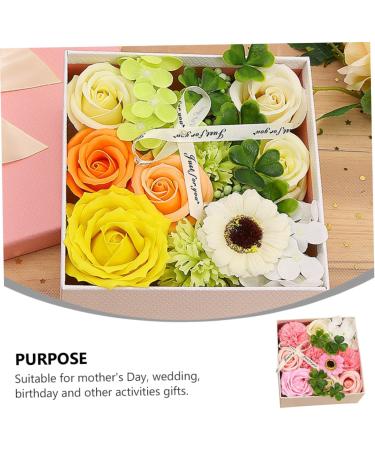 OUNONA 1 Box Carnation Soap Flower Christmas Decor Momma Gifts Nativity Decor Mom Present Christmas Stockings Romantic Preserved Flower Mother Artificial Wedding Suit Paper Green 15x15x8cm - Buy Online on GoSupps.com