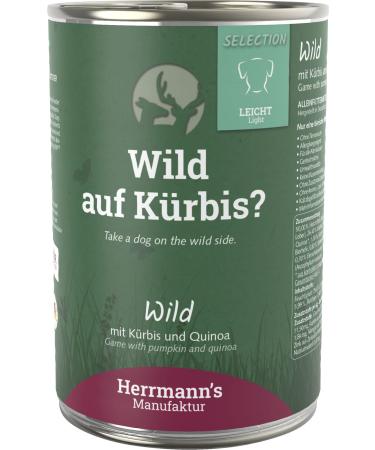 Herrmanns Wild with Pumpkin and Quinoa pack of 12 (12 x 400 g)