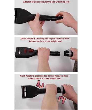 Penn-Plax VacGroom Pet Grooming Vacuum Attachment Kit - Ideal for Dogs, Cats, and Furniture - Buy Online on GoSupps.com