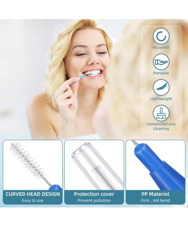 Obidodi 50 Pieces Interdental Brush - Soft Toothpicks for Oral Dental Hygiene - Mini Tooth Cleaning Tool - 5 Colors - 50 Count (Pack of 1) - Buy Online on GoSupps.com