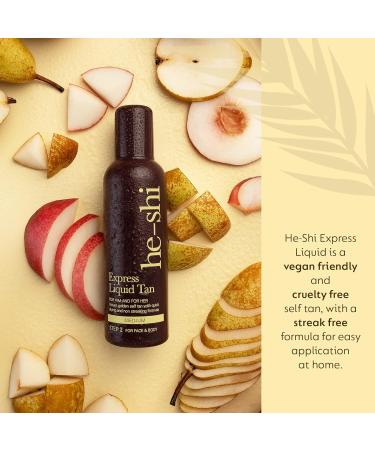 He-Shi Express Liquid Tan - Quick Dry & Streak Free Formula - 300ml (Pack of 1) - Buy Online on GoSupps.com