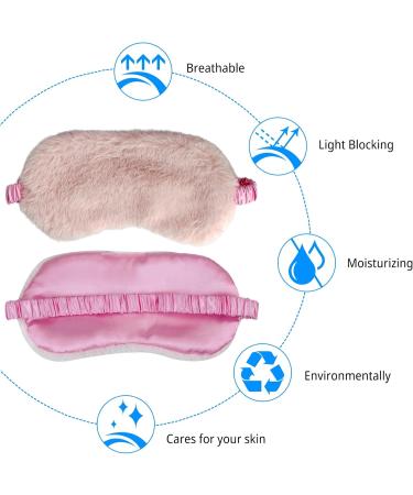 Buy Blue Plush Sleep Masks - Ultra Soft Adjustable Eye Cover for Kids & Adults | Travel Blindfolds for Comfortable Sleep - Buy Online on GoSupps.com