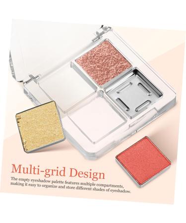  minkissy minkissy 6 Piece Empty Eyeshadow Palettes Transparent Square Makeup Tray for Lipstick Highlighters Organize Your Makeup with Style - Buy Online on GoSupps.com