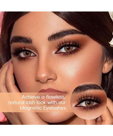 Wondsea Natural Look Magnetic Eyelashes Waterproof Magnetic Lashes without Eyeliner Reusable Magnetic Lashes with Applicator 3D No Glue Magnetic False Eyelashes(1 Pairs) one pair - Buy Online on GoSupps.com