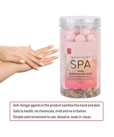 Pedicure Manicure Soak Tablet - Effervescent Nail Care for Softening Skin & Cuticle Removal | Moisturizing Spa Treatment (Rose - Buy Online on GoSupps.com