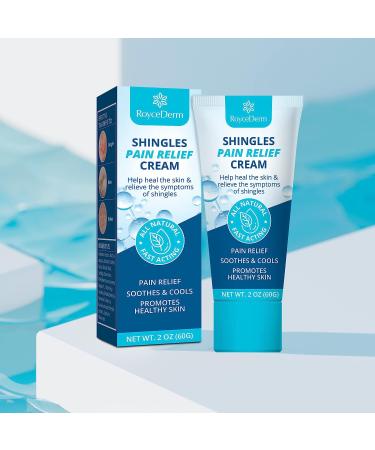 Roycederm Shingles Pain Relief Cream - Fast Acting Shingles Treatment, Anti-Itch Formula - Buy Online on GoSupps.com