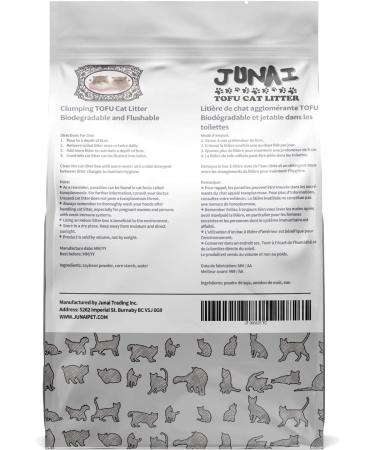 JUNAI Tofu Cat Litter 2.3kg Active-Carbon Pellet Natural Clumping Cat Litter flushable Biodegradable Kitty Litter Good for All cat Litter Box Lightweight dust Free and Odor Control Active-Carbon Pellet One Pack - Buy Online on GoSupps.com