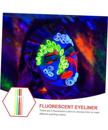 OHPHCALL 15 Pcs Halloween Paint Pen Eyeliner Pen Make up Highlighter Eye Liner Fluorescence Liner Plastic 12.00X0.80X0.80CMx3pcs Assorted Colorx3pcs - Buy Online on GoSupps.com