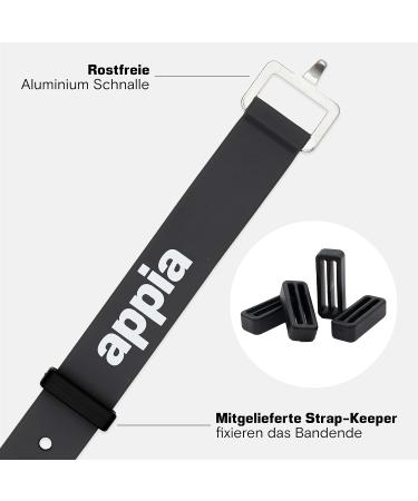 Buy Appia Straps 4-Pack - Tension Belts 65cm Gray for Biking Skiing & Camping | Durable TPU & Rust-Free Aluminum Buckle - Buy Online on GoSupps.com