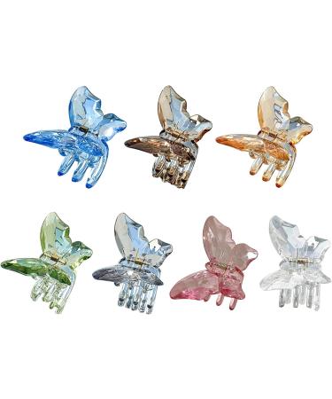 AJOIDR Transparent Butterfly Shape Hair Claw Side Braids Woman Skincare Makeup Washing Face Hair Clip Wedding Party Hair Claw Green - Buy Online on GoSupps.com