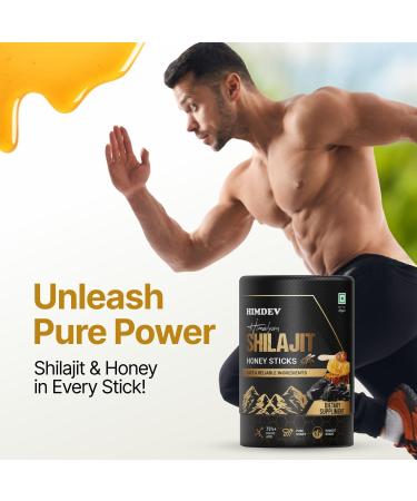 Himdev Shilajit Honey Sticks (40 Pack) with Organic Honey for Natural Energy On-the-Go Vitality Great Taste - Buy Online on GoSupps.com