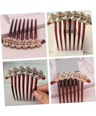 DOITOOL Bridal Hair Pin French Hair Side Comb Crystal Hair Pin Rhinestone Hair Comb Bridal Hair Clip Traditional Chinese Hair Comb South Korea Plastic Bride Rhinestones - Buy Online on GoSupps.com
