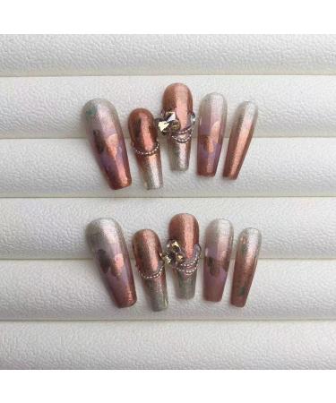 Temperament-enhancing nail art original autumn and winter colors are hollowed out and butterflies are hand-worn and a golden butterfly explodes.(M) - Buy Online on GoSupps.com