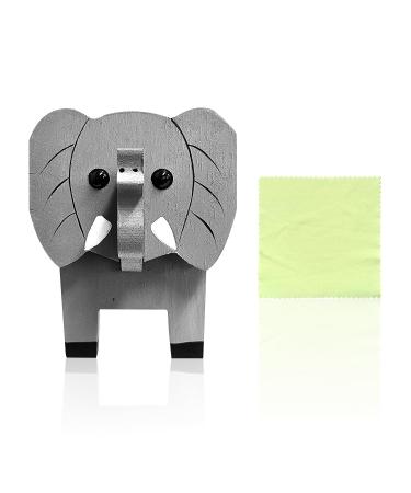 1Stk 3D elephant wood glasses holder wood puzzle glasses stand creative animal shape glasses holder sunglasses Display Stands Home Office Desk Decoration (elephant)