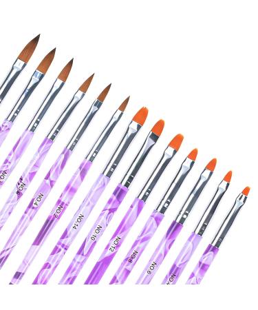 Smatime 13-Piece Nail Art Brush Set | Professional Gel & Acrylic Brushes for Salon Nail Care & DIY Designs - Buy Online on GoSupps.com