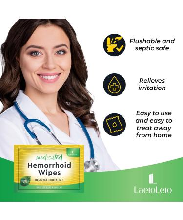 Hemorrhoid Treatment Wipes with Witch Hazel | 30 Count for Maximum Relief from Pain, Burning, and Itching - Buy Online on GoSupps.com