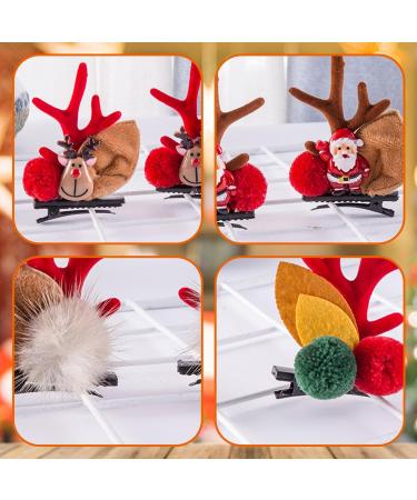 Miaija 12Pieces Pet Elk Hair Bows Clips Winter Funny Cute Xmas Dress Up Christmas Dog Hair Grooming Accessories for Small Puppy Cat Long Hair - Buy Online on GoSupps.com
