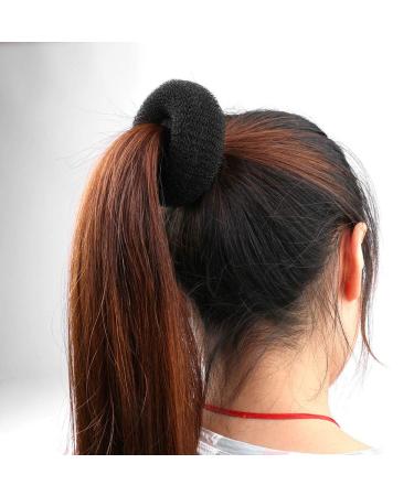 3-Piece Black Magic Shaper Donut Hair Bun Maker Set for Women - Small, Medium, Large Styler Kit for Chignon Hair Accessories - Buy Online on GoSupps.com