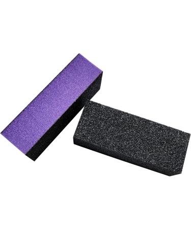 10 Pcs Nail Buffer Sanding Block 100/180 Grit - Nail Files Art Pedicure Manicure File (Black Purple) - Buy Online on GoSupps.com