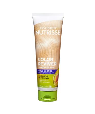 Garnier Nutrisse Color Reviver 5 Minute Nourishing Color Hair Mask, Cool Blonde, 4.2 fl. oz. (Pack of 2)