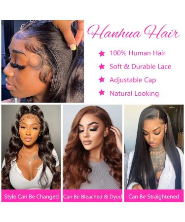 30 Inch Body Wave Lace Front Human Hair Wig | HD Lace Frontal | Pre Plucked with Baby Hair | Natural Hairline | 150% Density | Pack of 1 - Buy Online on GoSupps.com