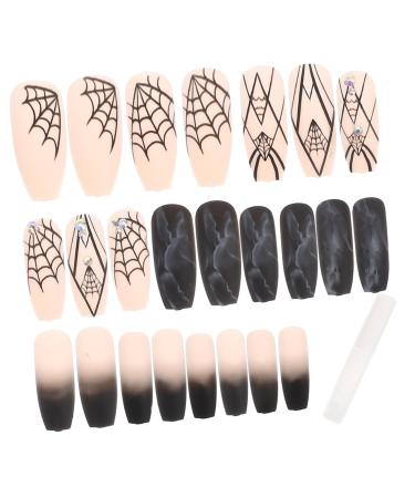 FRCOLOR 4 Sets Halloween Fake Nails Fake Nails Kit Manicure False Nail Nails Nails Nail Art Decoration Nail Decorations for Nail Art Manicure Supply Manicures Charm Abs