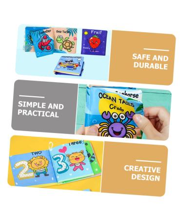 Abaodam 6-Piece Early Education Fabric Books for Kids - Portable Vegetable Recognition Learning Toys - Interactive Children's Educational Books - Buy Online on GoSupps.com