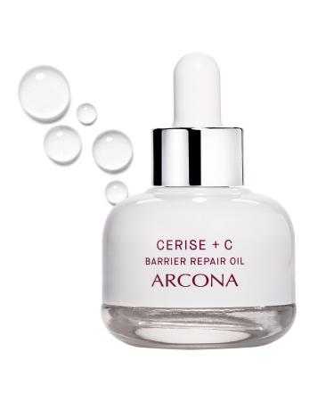ARCONA Cerise + C - Squalane + Vitamin C Rose Oil with Coconut and Cherry. Vitamin C Oil for Barrier Protection Brighten Moisturize Firm & Reveal Glowy Skin .5 oz Made In The USA