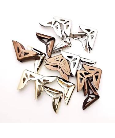 150PCS Book Corner Protector Metal Corner Cover for Scrapbook Album Menu Folder Include 50PCS Silver 50PCS Gold and 50PCS Bronze - Buy Online on GoSupps.com