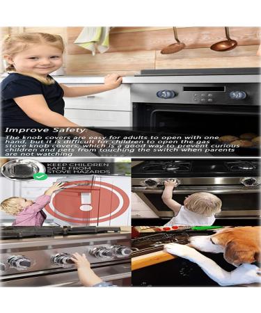 Gas Stove Knob Covers - 6 Pack Clear Safety Guards for Childproofing and Preventing Misoperation - Buy Online on GoSupps.com
