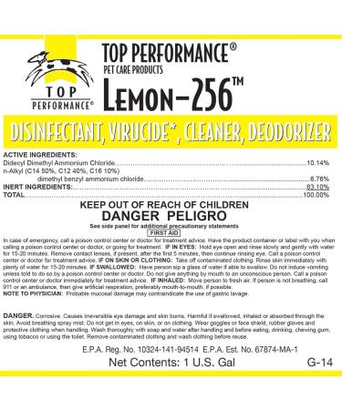Top Performance 256 Multi-Purpose Concentrated Disinfectant Detergent & Deodorant - Powerful Cleaning Solution - Buy Online on GoSupps.com