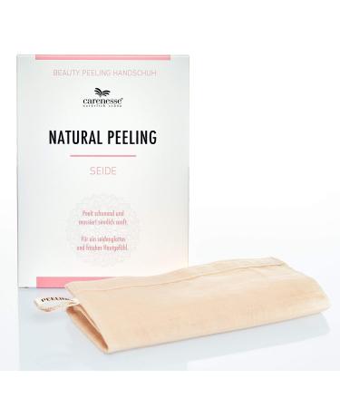 Carenesse Natural Peeling Peeling glove silk I body peeling & facial peeling pore deep i hammam silk glove of course effective i exfoliating glove i real cocoon silk without chemistry & plastic - Buy Online on GoSupps.com